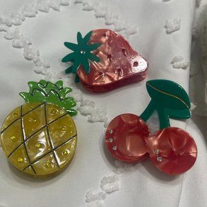 Cute Fruit Hair Clips